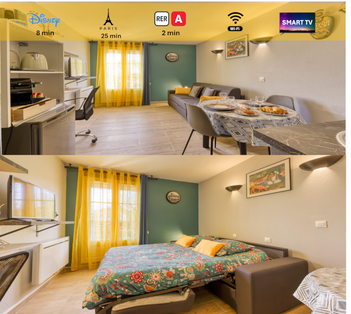 Rêve Disney 8 min /Gare 2 min à pied /Paris 25 min - Bussy-Saint-Georges